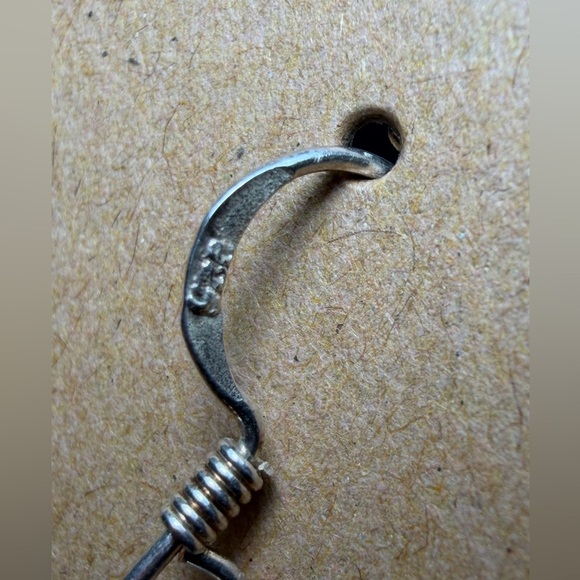 Bohemian 925 Sterling Silver Mother of Pearl Dangle - Picture 9 of 13